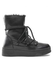 Jenny Fairy Śniegowce WS5806-04 Czarny. Czarne śniegowce damskie Jenny Fairy, ze skóry. Za 129.99 zł.