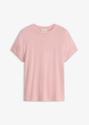T-shirt w optyce 2 w 1 z mieszanki wiskozy. Czerwone t-shirty damskie bonprix, bez wzorów, z dzianiny, bez kołnierzyka. Za 67.99 zł.