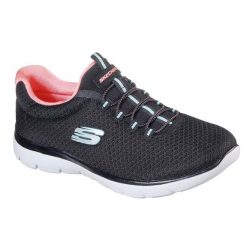 Buty do chodzenia damskie Skechers Summits. Czarne obuwie sportowe damskie Skechers, z gumy, bez zapięcia, do biegania, Skechers Sport. Za 219.00 zł.