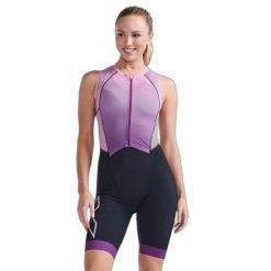 Kombinezon trifunkcyjny z zamkiem z przodu dla kobiet 2XU Light Speed. Fioletowe kombinezony damskie 2XU, s, bez wzorów, z dzianiny, bez kołnierzyka, bez ramiączek. Za 1,245.00 zł.