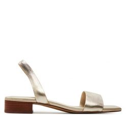 Sandały Aldo. Żółte sandały damskie ALDO, bez wzorów, bez obcasa, na płaskiej podeszwie, bez zapięcia. Za 249.99 zł.