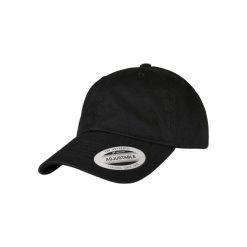 Czapka Urban Classics ecowash dad. Czarne czapki z daszkiem damskie Urban Classics, bez wzorów, z materiału. Za 76.15 zł.