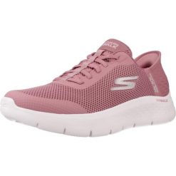 Buty SKECHERS SLIP-INS GO WALK FLEX Rose. Czerwone obuwie sportowe damskie Skechers, bez zapięcia, trekkingowe, Skechers Sport. Za 382.48 zł.