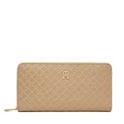 Portfel Tommy Hilfiger. Brązowe portfele damskie Tommy Hilfiger, bez wzorów. Za 309.99 zł.
