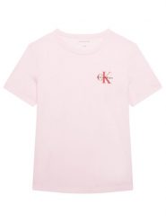Calvin Klein Jeans T-Shirt Chest Monologo IU0IU00719 Różowy Regular Fit. Czerwone koszulki i t-shirty dziewczęce Calvin Klein Jeans, bez wzorów, z bawełny, bez kołnierzyka, bez ramiączek. Za 129.99 zł.