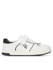 Calvin Klein Sneakersy V1X9-83148-1355 S Biały. Białe buty sportowe chłopięce Calvin Klein, ze skóry, bez zapięcia. Za 289.99 zł.