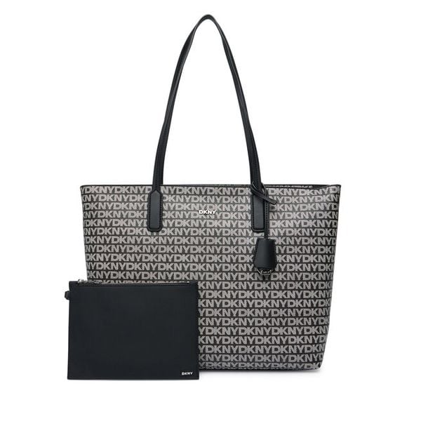 Torebka DKNY. Czarne shopper bag DKNY, bez dodatków. Za 442.99 zł.