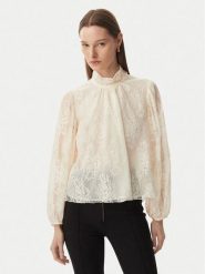 Rinascimento Bluzka CFC0127485003 Kremowy Regular Fit. Białe bluzki damskie Rinascimento, s, bez wzorów, z bawełny, bez kołnierzyka, bez ramiączek. Za 509.99 zł.
