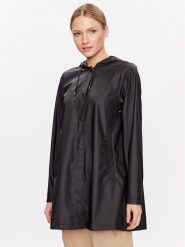 Rains Kurtka przeciwdeszczowa 18050 Czarny Regular Fit. Czarne kurtki damskie Rains, l, bez wzorów, z syntetyku, bez kaptura. Za 349.99 zł.