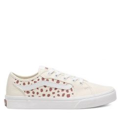 Trampki Vans. Brązowe trampki damskie Vans, bez wzorów, bez zapięcia. Za 199.99 zł.