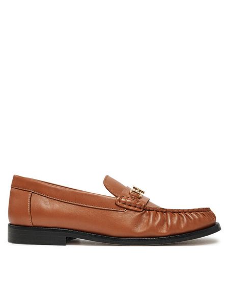Tommy Hilfiger Mokasyny Soft Leather Horsebit Loafer FW0FW08414 Pomarańczowy. Brązowe mokasyny damskie Tommy Hilfiger, ze skóry, bez obcasa. Za 349.99 zł.