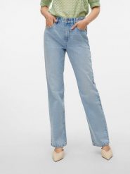 Vero Moda Dżinsy - Regular fit - w kolorze błękitnym rozmiar: W28/L30. Niebieskie jeansy damskie Vero Moda, z podwyższonym stanem. Za 149.31 zł.