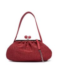 Weekend Max Mara Torebka 2615511105650 Różowy. Czerwone torebki wieczorowe damskie Weekend Max Mara, bez wzorów, z materiału, bez dodatków. Za 1,579.00 zł.