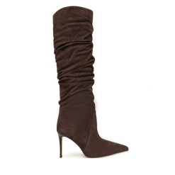 Kozaki MICHAEL Michael Kors. Brązowe kozaki damskie MICHAEL Michael Kors, bez obcasa, na szpilce, bez zapięcia. Za 1,179.00 zł.