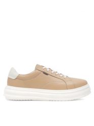 Lasocki Sneakersy WI16-HAILEY-01 Beżowy. Brązowe obuwie sportowe damskie Lasocki, ze skóry, bez zapięcia. Za 229.99 zł.