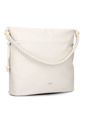 Zwei Shopper bag "Perla PE140" w kolorze białym - 41 x 31 x 16 cm rozmiar: onesize. Białe shopper bag Zwei, bez wzorów, z materiału, na ramię, bez dodatków. Za 188.40 zł.