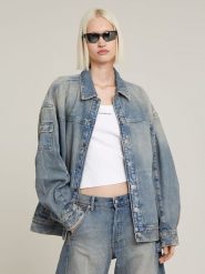 G-Star Kurtka dżinsowa w kolorze błękitnym rozmiar: M. Niebieskie kurtki damskie G-Star, m, bez wzorów, z bawełny, bez kaptura. Za 303.06 zł.