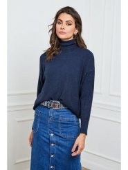 Joséfine Golf "Elona" w kolorze granatowym rozmiar: S. Niebieskie golfy damskie Joséfine, s, bez wzorów, z kaszmiru, bez ramiączek. Za 235.50 zł.