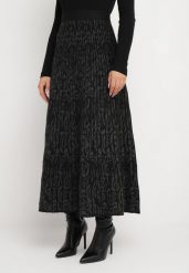 Czarna Rozkloszowana Spódnica Maxi z Wiskozy Sorvin. Czarne spódnice damskie Born2be, bez wzorów, z tkaniny, maxi. Za 129.99 zł.