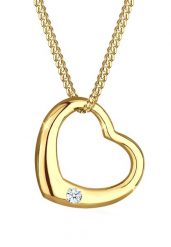 Elli DIAMONDS Damski wisiorek serce z diamentem (0,03 ct.), srebro 925 Sterling Silver Naszyjniki 1 ct. Szare naszyjniki damskie Elli DIAMONDS, z diamentem, srebrne. Za 413.99 zł.