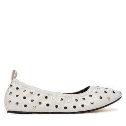 Baleriny MICHAEL Michael Kors. Białe balerinki damskie MICHAEL Michael Kors, bez wzorów. Za 509.99 zł.