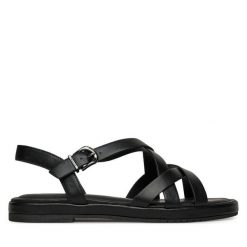 Sandały Tamaris. Brązowe sandały damskie Tamaris, bez wzorów, bez obcasa, na płaskiej podeszwie, bez zapięcia. Za 369.99 zł.