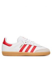 Adidas Sneakersy Samba Og C JQ2829 Biały. Białe buty sportowe dziewczęce Adidas, bez wzorów, ze skóry, bez zapięcia. Za 219.99 zł.