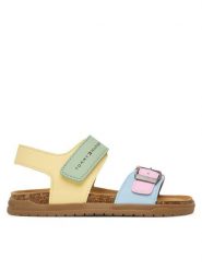 Tommy Hilfiger Sandały T3A2-34307-0326 S Kolorowy. Sandały dziewczęce Tommy Hilfiger, ze skóry, bez obcasa, bez zapięcia. Za 289.99 zł.