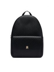 Tommy Hilfiger Plecak Th Icon Backpack Mono AW0AW19284 Czarny. Czarne plecaki Tommy Hilfiger, bez wzorów, ze skóry. Za 699.99 zł.