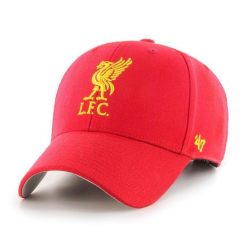 Czapka z daszkiem 47 Brand Liverpool F.C czerwona EPL-MVP04WBV-RDG. Czerwone czapki z daszkiem damskie 47 Brand, bez wzorów. Za 101.00 zł.
