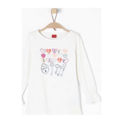 S.Oliver T-Shirt Dziewczęcy 116/122 Beżowy. Brązowe koszulki i t-shirty dziewczęce S.Oliver. W wyprzedaży za 39.00 zł.
