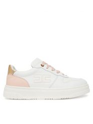 Elisabetta Franchi Sneakersy F4A9-E0523-0092 D Biały. Białe buty sportowe dziewczęce Elisabetta Franchi, ze skóry, bez zapięcia. Za 839.99 zł.
