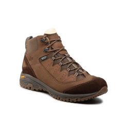 Wysokie buty trekkingowe Lomer Sella MTX Nubuck. Brązowe obuwie trekkingowe damskie Lomer, z nubiku, bez zapięcia. W wyprzedaży za 499.99 zł.