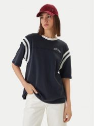 Tommy Jeans T-Shirt DW0DW22307 Granatowy Oversize. Niebieskie t-shirty damskie Tommy Jeans, s, bez wzorów, z bawełny, bez kołnierzyka. Za 209.99 zł.