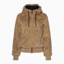Kurtka futrzana damska CMP Fix Hood. Brązowe kurtki damskie CMP, na zimę, l, bez wzorów, z futra, bez kaptura. Za 249.99 zł.
