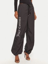 Juicy Couture Spodnie dresowe Ayla JCWBJ24306 Czarny Loose Fit. Czarne spodnie dresowe damskie Juicy Couture, xs, bez wzorów, z dresówki. Za 249.99 zł.