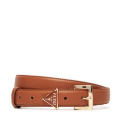 Pasek Damski Guess. Brązowe paski damskie Guess, z aplikacjami. Za 179.99 zł.