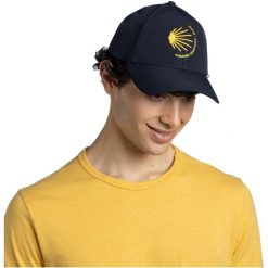 Czapka z daszkiem BUFF SUMMIT CAP CAMINO DE SANTIAGO. Niebieskie czapki z daszkiem damskie Buff, bez wzorów. Za 129.99 zł.