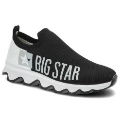 Czarne Sneakersy Big Star Modne Buty Damskie. Czarne obuwie sportowe damskie Big Star, na wiosnę, bez zapięcia. Za 139.00 zł.