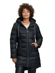 CARTOON Płaszcz pikowany w kolorze czarnym rozmiar: 38. Czarne płaszcze damskie Cartoon, bez wzorów, bez kaptura. Za 213.69 zł.