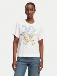 Marella T-Shirt Paraggi 2615971082 Biały Relaxed Fit. Białe t-shirty damskie Marella, l, bez wzorów, z bawełny, bez kołnierzyka. Za 329.99 zł.