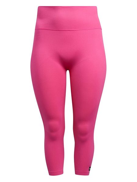 Adidas Legginsy sportowe w kolorze różowym rozmiar: 50/52. Różowe legginsy damskie Adidas, bez wzorów, z materiału, outdoorowe. Za 114.44 zł.