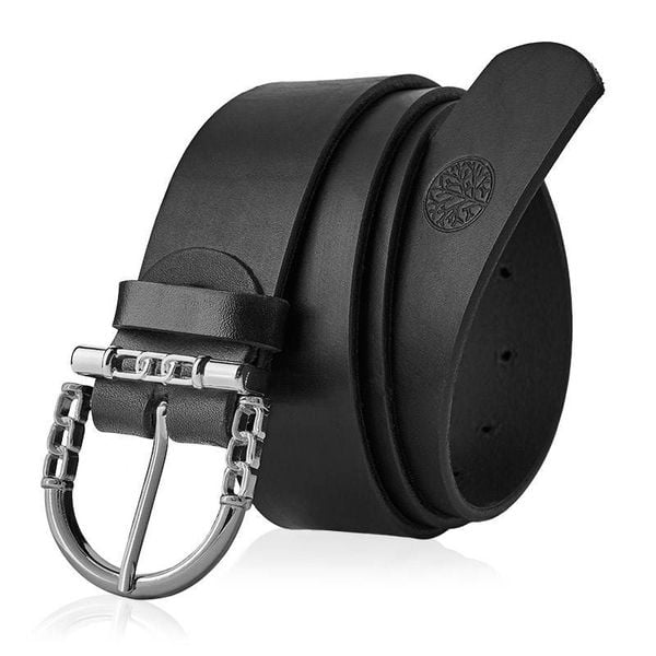 Skórzany pasek damski BETLEWSKI Czarny 75. Czarne paski damskie Betlewski, bez wzorów, ze skóry. Za 109.00 zł.