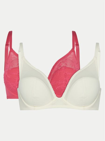 Dorina Komplet biustonoszy z fiszbiną Aurai FXPG0001LA176 Różowy. Czerwone biustonosze Dorina, bez wzorów, z syntetyku. Za 119.99 zł.