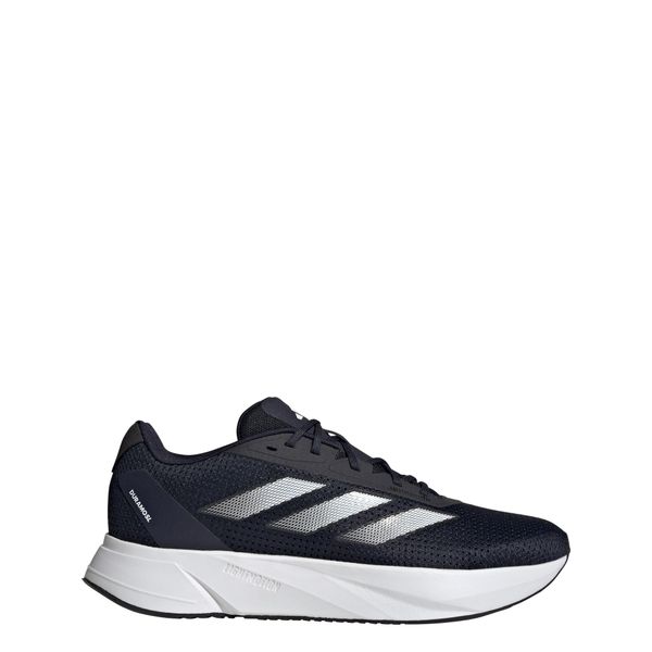 Buty do biegania dla dorosłych Adidas Duramo SL. Białe obuwie sportowe damskie Adidas, z materiału, bez zapięcia, do biegania. Za 239.00 zł.