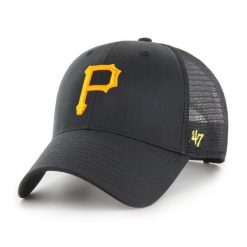 Brand `47 czapka z daszkiem Pittsburgh Pirates B-BRANS20CTP-BKC czarny OSFM. Czarne czapki z daszkiem damskie 47 Brand, bez wzorów. Za 139.00 zł.