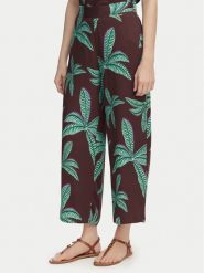 LOLA CASADEMUNT Spodnie materiałowe LS2614055 Brązowy Relaxed Fit. Brązowe spodnie materiałowe damskie LOLA CASADEMUNT, bez wzorów, z materiału. Za 235.99 zł.