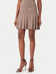Guess Spódnica mini W6YD21 Z0971 Beżowy ciemny Regular Fit. Brązowe spódnice damskie Guess, xs, z aplikacjami, z syntetyku, mini. Za 390.99 zł.