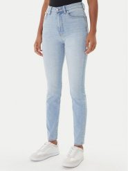 Calvin Klein Jeans Jeansy LV047E610G Niebieski Skinny Fit. Niebieskie jeansy damskie Calvin Klein Jeans, bez wzorów, z bawełny. Za 409.99 zł.