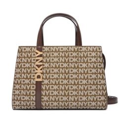 Torebka DKNY. Brązowe torebki klasyczne damskie DKNY, bez dodatków. Za 739.99 zł.